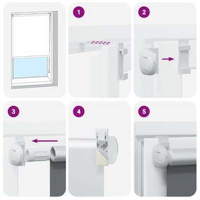 redőny Blackout 50x130 cm Szövetszélesség 45,7 cm Poliészter