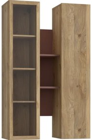 INAR fali polc tölgy/barna