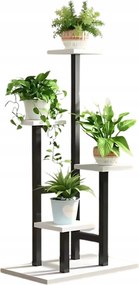 Virágágyás Állvány Fém Álló Loft Növény Könyvespolc