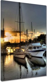 Vászonkép 80x120 Nyugat a kikötőben