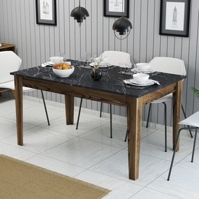 Étkező asztal Milan 518 - Walnut, Black