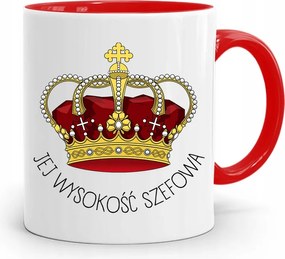 Piros Bögre A Főnöknek Őfelsége Főnöknek fényképes nyomattal