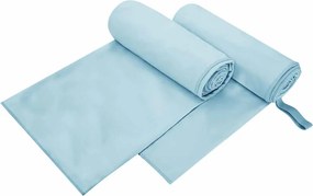 vidaXL Sport Törölközők 2 pcs Kék 200 x 100 cm Poliészter és poliamid