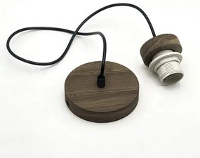 Brilagi - LED ANTHONY függeszték 1xE27/60W/230V tölgy-dió/fehér