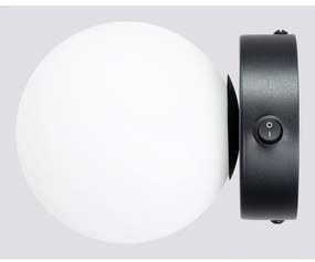 Fekete-fehér fali lámpa Blaze – Sollux