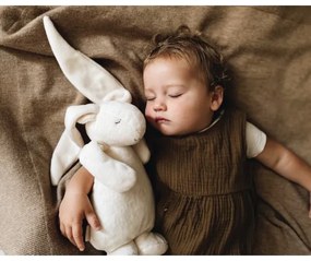 Moonie - Snuggle buddy dallammal és világítással nyuszi 2.0 organic homokos