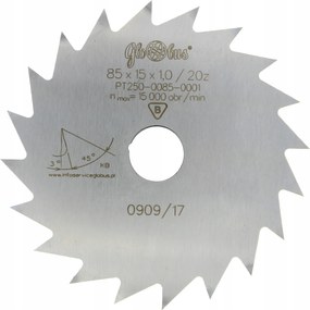 Globus Elektromos kéziszerszám fűrész 85x15x1,0 z=20 Kb PT250-0085-0001
