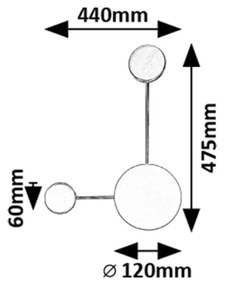 Rabalux 71274 - LED Fali lámpa AMADEO LED/7W/230V 3000K