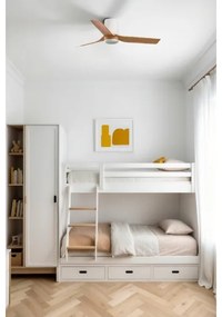 FARO 33833WT - Mennyezeti ventilátor MINI PUNT TUB S barna/fehér átm. 90 cm WT + távirányító