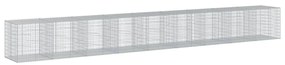 horganyzott vas gabion kosár fedéllel 900 x 100 x 100 cm