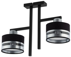 SIGMA LIGHTING 32150 PRO ErnyĆs Mennyezeti LĂĄmpa Fekete, EzĂŒst E27 IP20