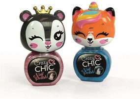 Crazy Chic Lovely Tigers csillámos körömlakk szett Clementoni