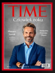 Születésnapi ajándék Time magazin borító Az Ön fényképe keretben 40x30 cm