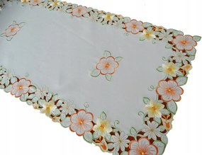 Mg Futófelület 6602 hímzett Ecru 60x120cm Virágok