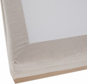 Elektromos állítható ágy, boxspring, bézs/artisan tölgy, 120x200, TIANA