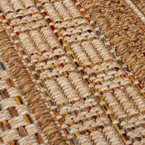 Natúr színű kültéri-beltéri szőnyeg 160x230 cm Farah Stripe – Flair Rugs