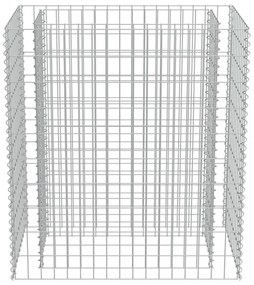 horganyzott acél gabion magaságyás 90 x 50 x 100 cm