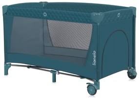 Lionelo - FLOWER utazóágy zöld-türkiz
