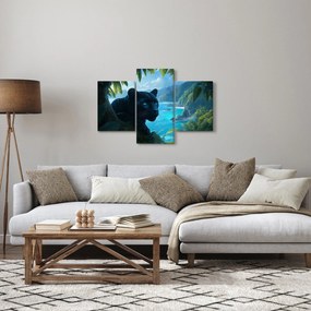 Kép - Fekete párduc a dzsungelben (90x60 cm)