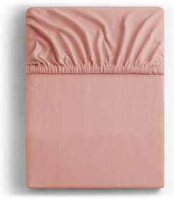 Barackszínű gumis jersey lepedő 240x220 cm Amber – Restilo