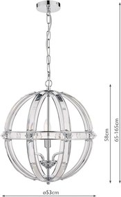Laura Ashley Aidan 3732577-Q Függőlámpa 5x40W/E14 IP20