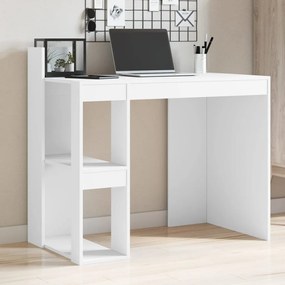fehér szerelt fa irodai asztal 103,5 x 56,5 x 94 cm