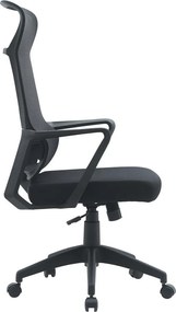 Fekete kárpitozott irodai szék Hoboken – Yes Everyday