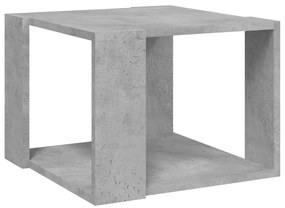 Betonszürke szerelt fa dohányzóasztal 40 x 40 x 30 cm