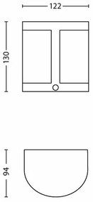 Philips 17316/47/16 - LED Kültéri fali lámpa érzékelős PARROT 1xLED/3,5W
