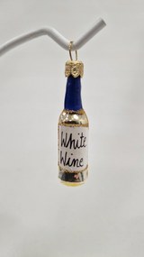 Karácsonyfadísz üvegből Fehérbor