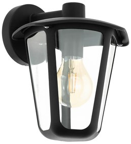 Eglo 98121 Monreale kültéri fali lámpa, fekete, E27 foglalattal, max. 1x60W, IP44