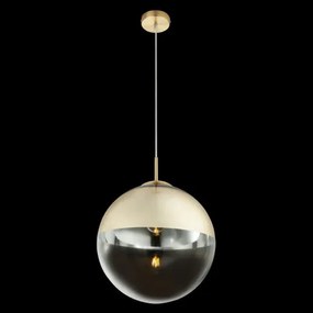 Globo 15858 Függeszték, metál arany, üveg átlátszó,arany, ø: 350, Foglalat típusa:1xE27 60W 230V