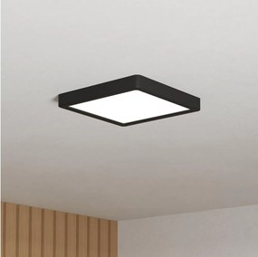 Eglo 901329 - LED fürdőszobai mennyezeti lámpa FUEVA LED/10,5W/230V 22x22cm IP44 fekete