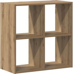 vidaXL kézműves tölgy szerelt fa könyvespolc 68,5 x 32 x 68,5 cm