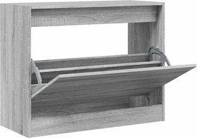 vidaXL szürke sonoma színű szerelt fa cipőszekrény 80 x 34 x 63 cm