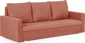 DELLA Háromszemélyes kinyitható kanapé Piros