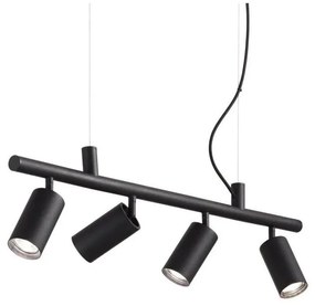 Ideal Lux - LED Csillár zsinóron DYNAMITE 4xGU10/7W/230V CRI 90 fekete