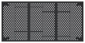antracitszürke acél kerti asztal 165 x 80 x 72 cm