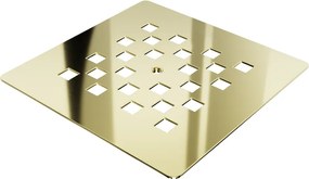 Mexen Stone+, szifon burkolat zuhanytálcához, arany fényes, 44910050