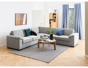 Natúr színű könyvespolc tölgyfa dekorral 61x180 cm Rangoon – Actona