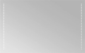 vidaXL LED-es fürdőszobatükör 50x80 cm