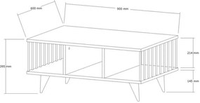 Bert Walnut dohányzóasztal