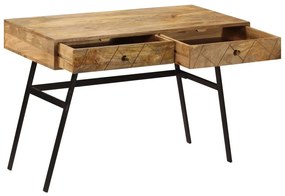 Tömör mangófa fiókos íróasztal 110 x 50 x 76 cm