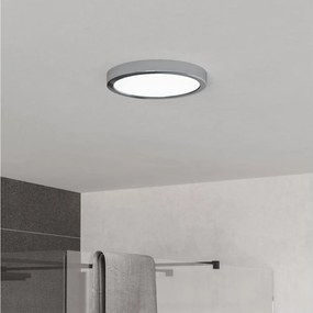 Eglo 901763 - LED fürdőszobai mennyezeti lámpa FUEVA LED/11,5W/230V Ø21,1cm IP44 króm