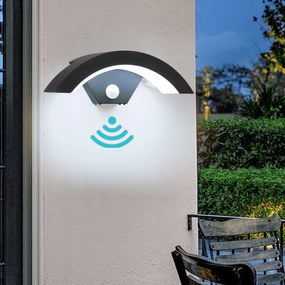 Kültéri fali lámpa Led kerti homlokzati lámpa IP65Mozgásérzékelő 18W