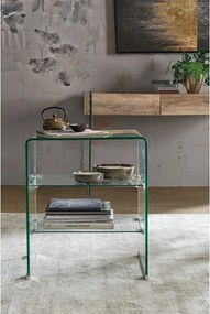 Üveg tárolóasztal 40x50 cm Iride – Bizzotto