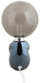 Szürke LED dimmelhető asztali lámpa üveg búrával (magasság 22,5 cm) Joey – Leitmotiv