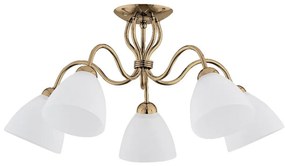 Felületre szerelhető csillár  ARIEL 5xE27/15W/230V arany