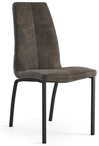 MAZZONI EXPORT BARON Barna Antracit (Preston 96 szövet)/fekete lábak - MODERN SZÉK NAPPALIBA/ÉTKEZŐBE/KONYHÁBA/IRODÁBA
