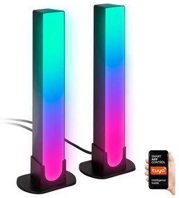 Brilo - KÉSZLET 2x LED RGBIC Dimmelhető asztali lámpa LED/12W/230V 3000-6500K Wi-Fi Tuya